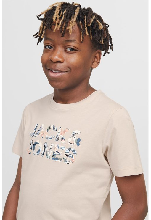 Tricou de bumbac cu imprimeu logo-BAIETI/IMBRACAMINTE/Tricouri si maiouri-IMBRACAMINTE/Tricouri si maiouri