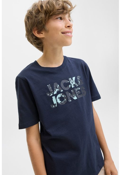 Tricou de bumbac cu imprimeu logo-BAIETI/IMBRACAMINTE/Tricouri si maiouri-IMBRACAMINTE/Tricouri si maiouri
