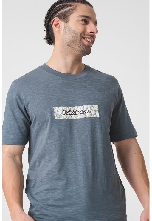 Tricou de bumbac cu imprimeu logo-BARBATI/IMBRACAMINTE/Tricouri si maiouri-IMBRACAMINTE/Tricouri si maiouri
