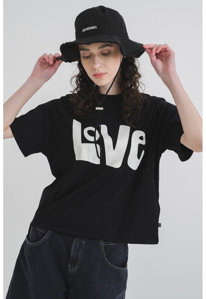 Tricou de bumbac cu imprimeu logo-FEMEI/IMBRACAMINTE/Tricouri si maiouri-IMBRACAMINTE/Tricouri si maiouri