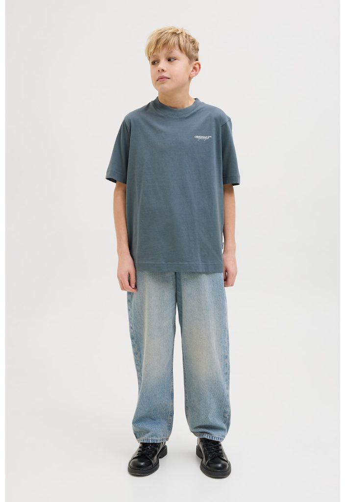 Tricou de bumbac cu imprimeu text-BAIETI/IMBRACAMINTE/Tricouri si maiouri-IMBRACAMINTE/Tricouri si maiouri