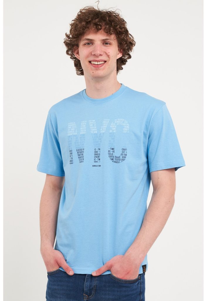Tricou de bumbac cu imprimeu text-BARBATI/IMBRACAMINTE/Tricouri si maiouri-IMBRACAMINTE/Tricouri si maiouri