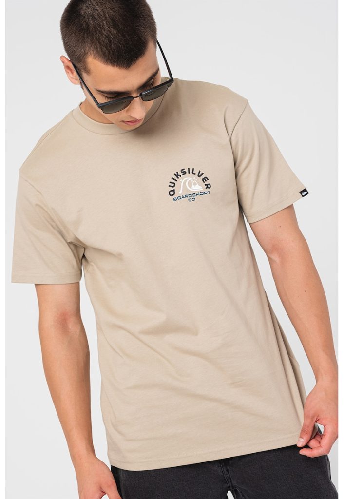 Tricou de bumbac cu logo-BARBATI/IMBRACAMINTE/Tricouri si maiouri-IMBRACAMINTE/Tricouri si maiouri