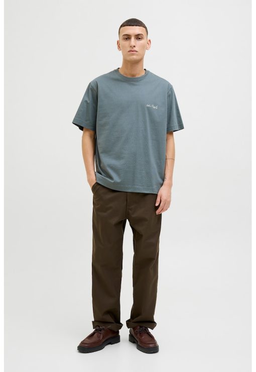 Tricou de bumbac cu model grafic pe partea din spate-BARBATI/IMBRACAMINTE/Tricouri si maiouri-IMBRACAMINTE/Tricouri si maiouri