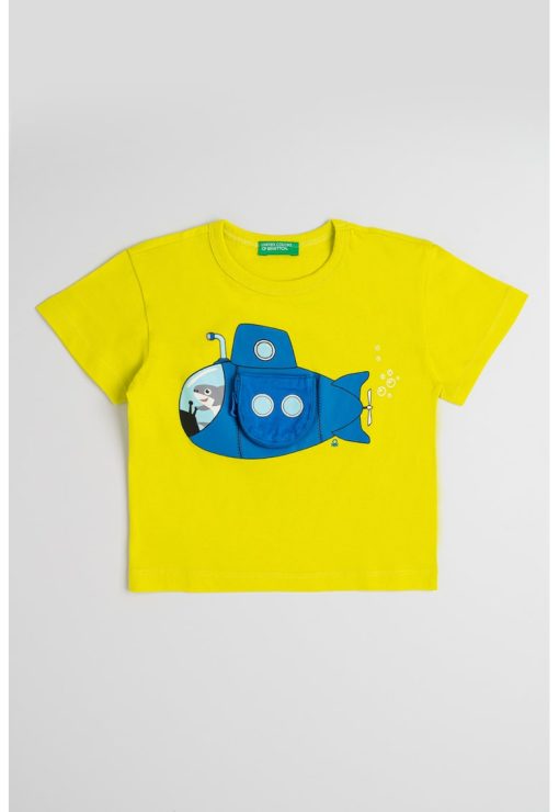 Tricou de bumbac cu model interactiv-BAIETI/IMBRACAMINTE/Tricouri si maiouri-IMBRACAMINTE/Tricouri si maiouri