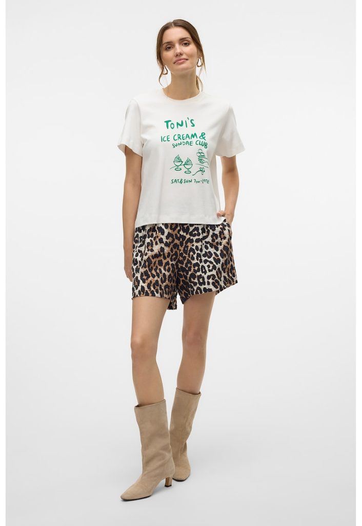 Tricou de bumbac organic cu imprimeu-FEMEI/IMBRACAMINTE/Tricouri si maiouri-IMBRACAMINTE/Tricouri si maiouri