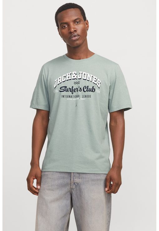 Tricou de bumbac organic cu imprimeu logo-BARBATI/IMBRACAMINTE/Tricouri si maiouri-IMBRACAMINTE/Tricouri si maiouri