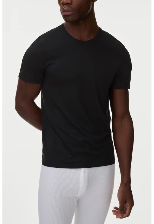 Tricou de pijama din bumbac si modal Supima®-BARBATI/IMBRACAMINTE/Pijamale si halate de baie-IMBRACAMINTE/Pijamale si halate de baie