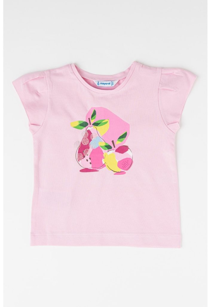 Tricou din amestec de bumbac cu imprimeu-FETE/IMBRACAMINTE/Tricouri si maiouri-IMBRACAMINTE/Tricouri si maiouri