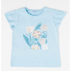 Tricou din amestec de bumbac cu imprimeu-FETE/IMBRACAMINTE/Tricouri si maiouri-IMBRACAMINTE/Tricouri si maiouri