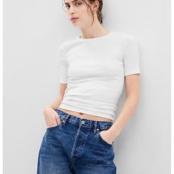 Tricou din amestec de modal-FEMEI/IMBRACAMINTE/Tricouri si maiouri-IMBRACAMINTE/Tricouri si maiouri