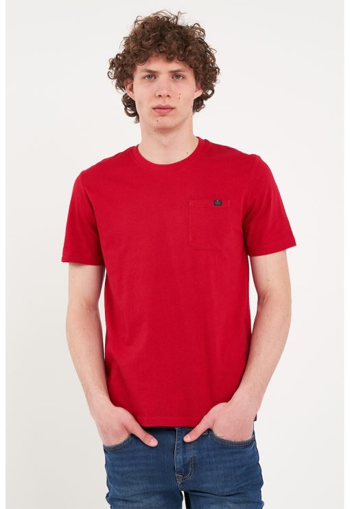 Tricou din bumbac cu buzunar pe piept-BARBATI/IMBRACAMINTE/Tricouri si maiouri-IMBRACAMINTE/Tricouri si maiouri