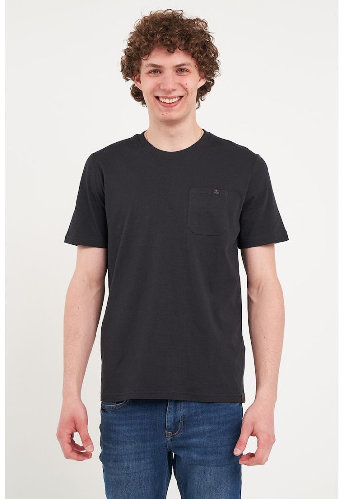 Tricou din bumbac cu buzunar pe piept-BARBATI/IMBRACAMINTE/Tricouri si maiouri-IMBRACAMINTE/Tricouri si maiouri