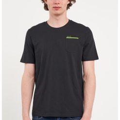 Tricou din bumbac cu decolteu la baza gatului-BARBATI/IMBRACAMINTE/Tricouri si maiouri-IMBRACAMINTE/Tricouri si maiouri