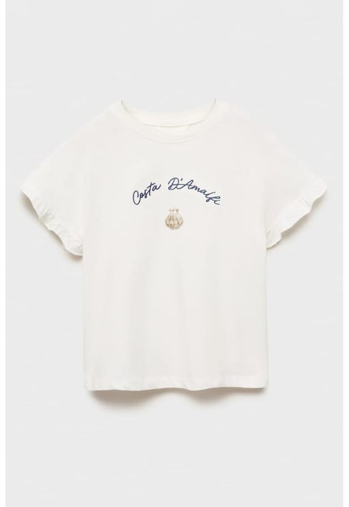 Tricou din bumbac cu imprimeu-FETE/IMBRACAMINTE/Tricouri si maiouri-IMBRACAMINTE/Tricouri si maiouri
