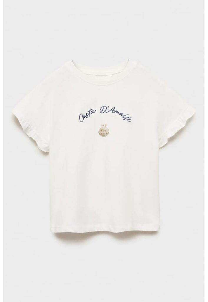 Tricou din bumbac cu imprimeu-FETE/IMBRACAMINTE/Tricouri si maiouri-IMBRACAMINTE/Tricouri si maiouri