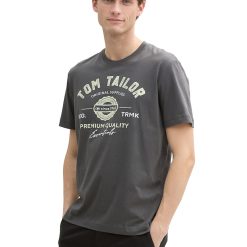 Tricou din bumbac cu imprimeu logo-BARBATI/IMBRACAMINTE/Tricouri si maiouri-IMBRACAMINTE/Tricouri si maiouri