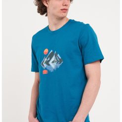Tricou din bumbac cu imprimeu pe partea din fata-BARBATI/IMBRACAMINTE/Tricouri si maiouri-IMBRACAMINTE/Tricouri si maiouri
