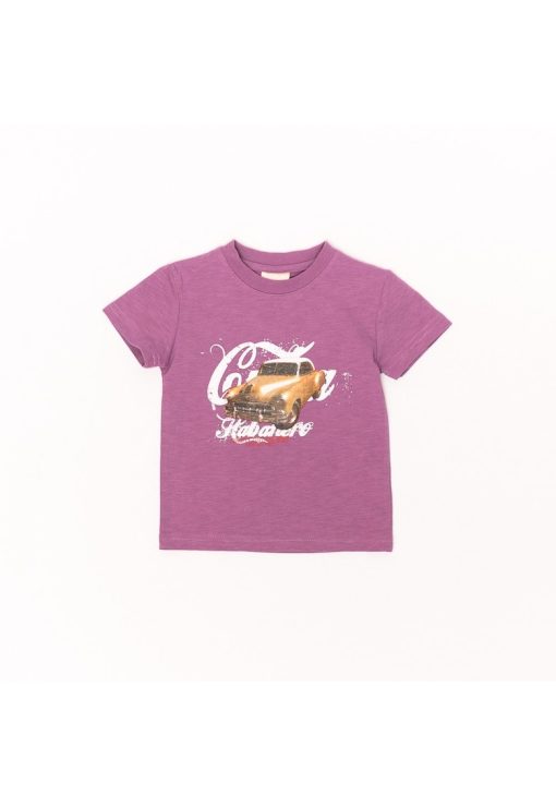 Tricou din bumbac - model masinuta - 35310-BAIETI/IMBRACAMINTE/Tricouri si maiouri-IMBRACAMINTE/Tricouri si maiouri