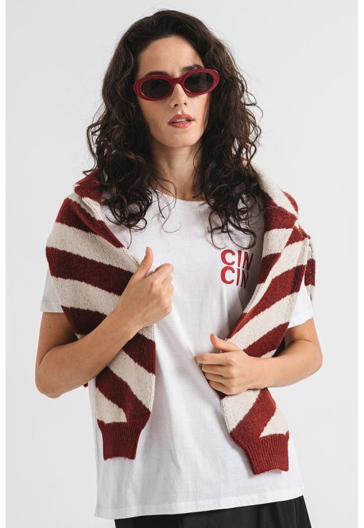 Tricou din bumbac organic cu imprimeu Pukka-FEMEI/IMBRACAMINTE/Tricouri si maiouri-IMBRACAMINTE/Tricouri si maiouri