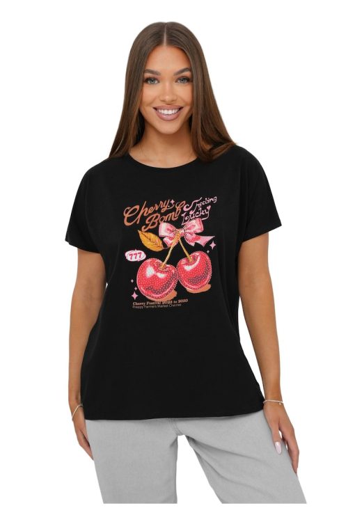 Tricou femei  JS/95T2568-FEMEI/IMBRACAMINTE/Tricouri si maiouri-IMBRACAMINTE/Tricouri si maiouri