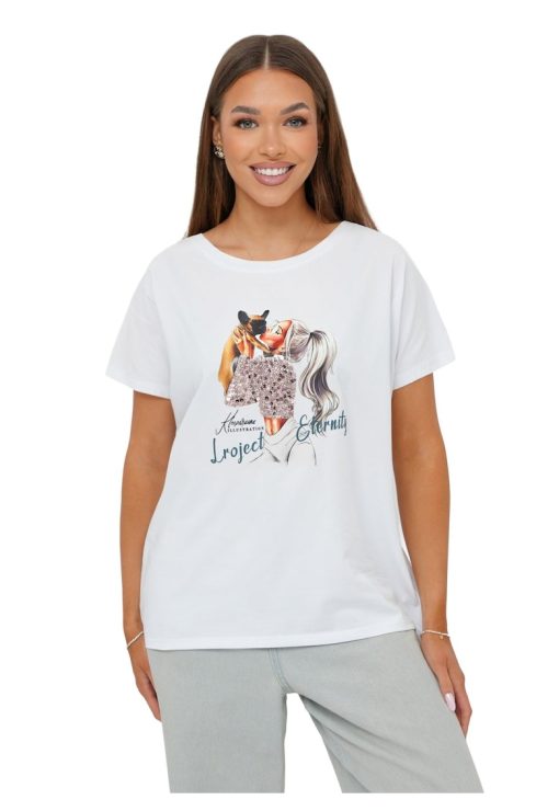 Tricou femei  JS/95T2575-FEMEI/IMBRACAMINTE/Tricouri si maiouri-IMBRACAMINTE/Tricouri si maiouri
