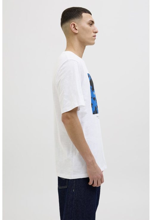 Tricou lejer cu imprimeu pe partea din fata-BARBATI/IMBRACAMINTE/Tricouri si maiouri-IMBRACAMINTE/Tricouri si maiouri