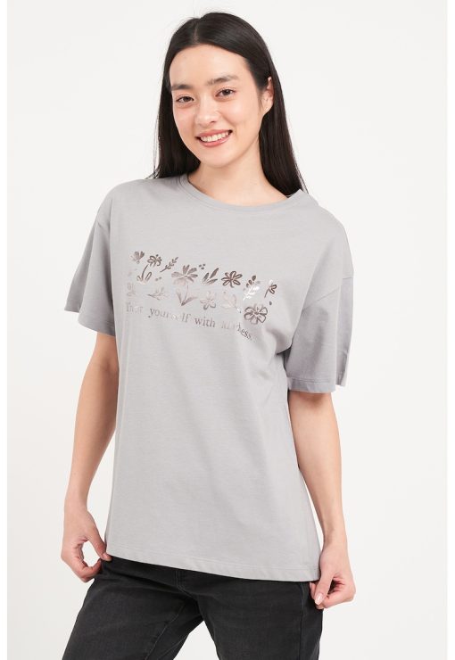 Tricou lejer de bumbac-FEMEI/IMBRACAMINTE/Tricouri si maiouri-IMBRACAMINTE/Tricouri si maiouri