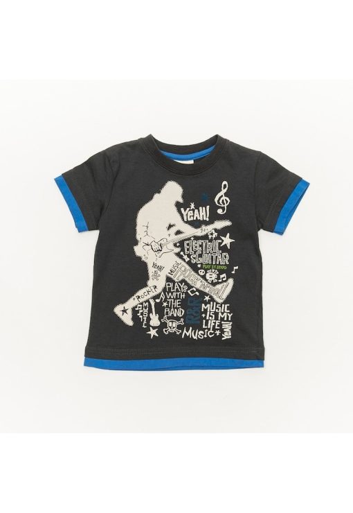 Tricou model rockstar baieti - 32330 - Bleumarin --BAIETI/IMBRACAMINTE/Tricouri si maiouri-IMBRACAMINTE/Tricouri si maiouri