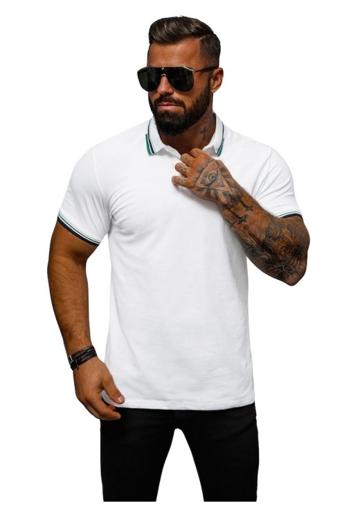 Tricou polo barbati  O/DA736-BARBATI/IMBRACAMINTE/Tricouri si maiouri-IMBRACAMINTE/Tricouri si maiouri