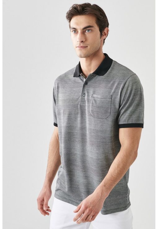 Tricou polo cu buzunar pe piept-BARBATI/IMBRACAMINTE/Tricouri si maiouri-IMBRACAMINTE/Tricouri si maiouri