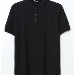 Tricou polo cu fenta cu capse-BARBATI/IMBRACAMINTE/Tricouri si maiouri-IMBRACAMINTE/Tricouri si maiouri
