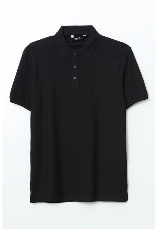 Tricou polo cu fenta cu capse-BARBATI/IMBRACAMINTE/Tricouri si maiouri-IMBRACAMINTE/Tricouri si maiouri