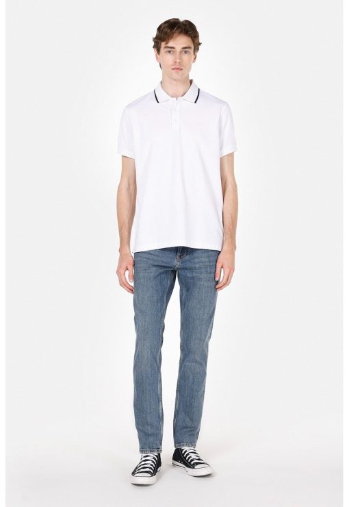 Tricou polo cu model uni-BARBATI/IMBRACAMINTE/Tricouri si maiouri-IMBRACAMINTE/Tricouri si maiouri