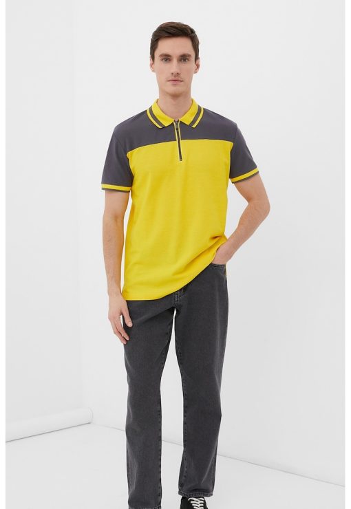 Tricou polo din bumbac-BARBATI/IMBRACAMINTE/Tricouri si maiouri-IMBRACAMINTE/Tricouri si maiouri