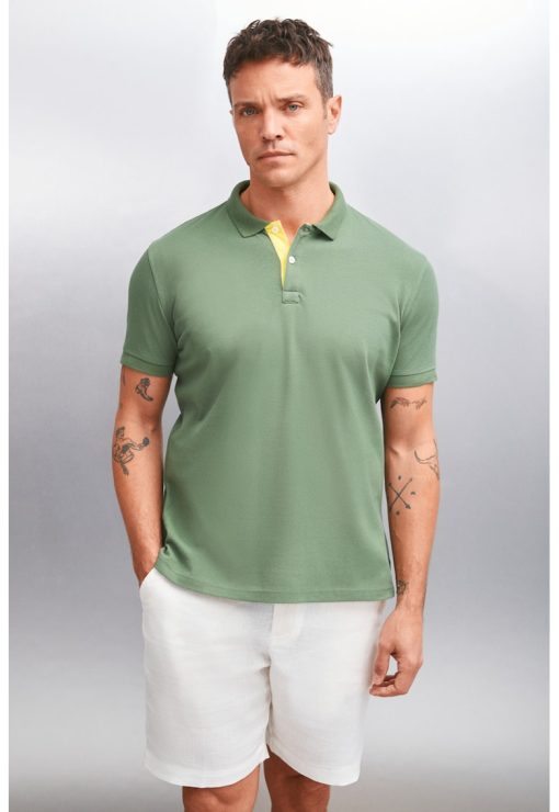 Tricou polo regular fit din bumbac-BARBATI/IMBRACAMINTE/Tricouri si maiouri-IMBRACAMINTE/Tricouri si maiouri