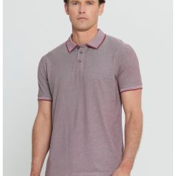 Tricou polo slim fit cu fenta cu nasturi-BARBATI/IMBRACAMINTE/Tricouri si maiouri-IMBRACAMINTE/Tricouri si maiouri