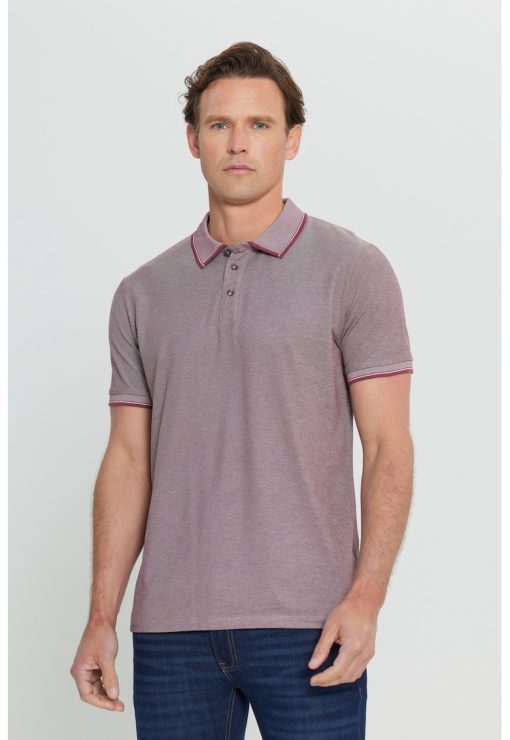 Tricou polo slim fit cu fenta cu nasturi-BARBATI/IMBRACAMINTE/Tricouri si maiouri-IMBRACAMINTE/Tricouri si maiouri