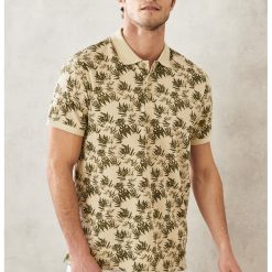 Tricou polo slim fit cu model grafic-BARBATI/IMBRACAMINTE/Tricouri si maiouri-IMBRACAMINTE/Tricouri si maiouri