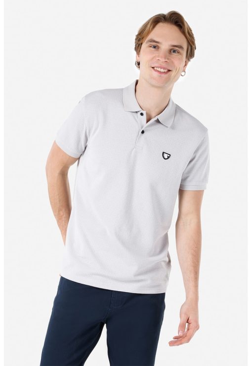 Tricou polo texturat-BARBATI/IMBRACAMINTE/Tricouri si maiouri-IMBRACAMINTE/Tricouri si maiouri