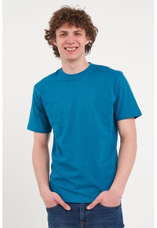 Tricou regular fit cu decolteu la baza gatului-BARBATI/IMBRACAMINTE/Tricouri si maiouri-IMBRACAMINTE/Tricouri si maiouri