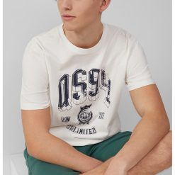 Tricou regular fit cu imprimeu text-BARBATI/IMBRACAMINTE/Tricouri si maiouri-IMBRACAMINTE/Tricouri si maiouri