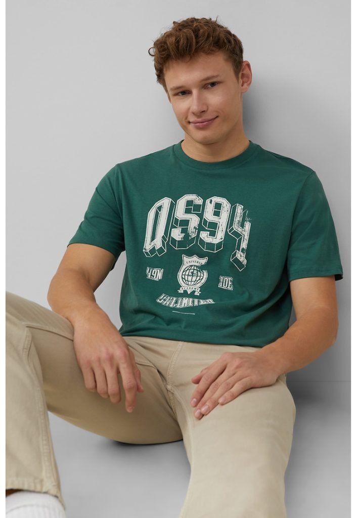 Tricou regular fit cu imprimeu text-BARBATI/IMBRACAMINTE/Tricouri si maiouri-IMBRACAMINTE/Tricouri si maiouri