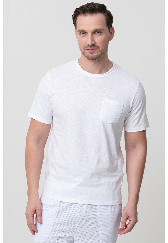 Tricou regular fit uni cu buzunar aplicat-BARBATI/IMBRACAMINTE/Tricouri si maiouri-IMBRACAMINTE/Tricouri si maiouri