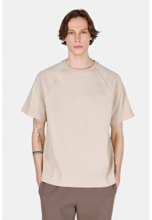 Tricou supradimensionat din amestec de bumbac-BARBATI/IMBRACAMINTE/Tricouri si maiouri-IMBRACAMINTE/Tricouri si maiouri