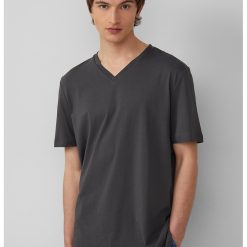 Tricou uni cu decolteu in V-BARBATI/IMBRACAMINTE/Tricouri si maiouri-IMBRACAMINTE/Tricouri si maiouri