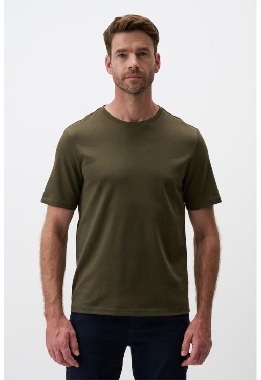 Tricou uni cu decolteu la baza gatului-BARBATI/IMBRACAMINTE/Tricouri si maiouri-IMBRACAMINTE/Tricouri si maiouri