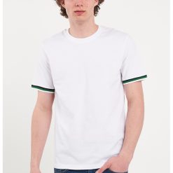 Tricou uni cu decolteu la baza gatului-BARBATI/IMBRACAMINTE/Tricouri si maiouri-IMBRACAMINTE/Tricouri si maiouri