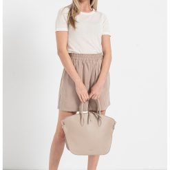 Tricou uni cu decolteu la baza gatului-FEMEI/IMBRACAMINTE/Tricouri si maiouri-IMBRACAMINTE/Tricouri si maiouri