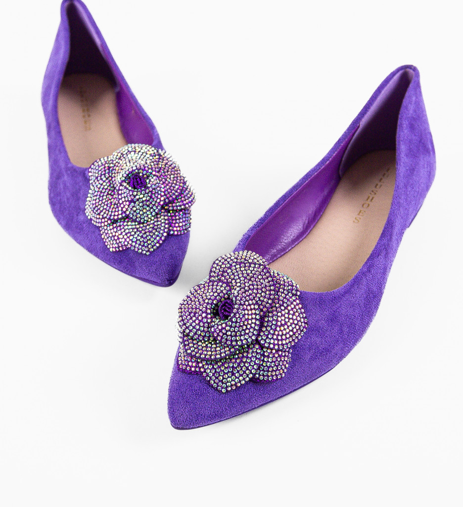 Balerini dama Orhid Mov-Casual-Pantofi casual